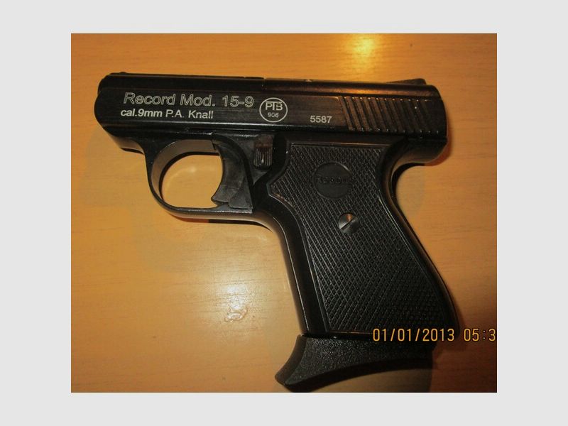 Modell Record 15-9 cal. 9 mm Gas-,Start-, Signal-Pistole