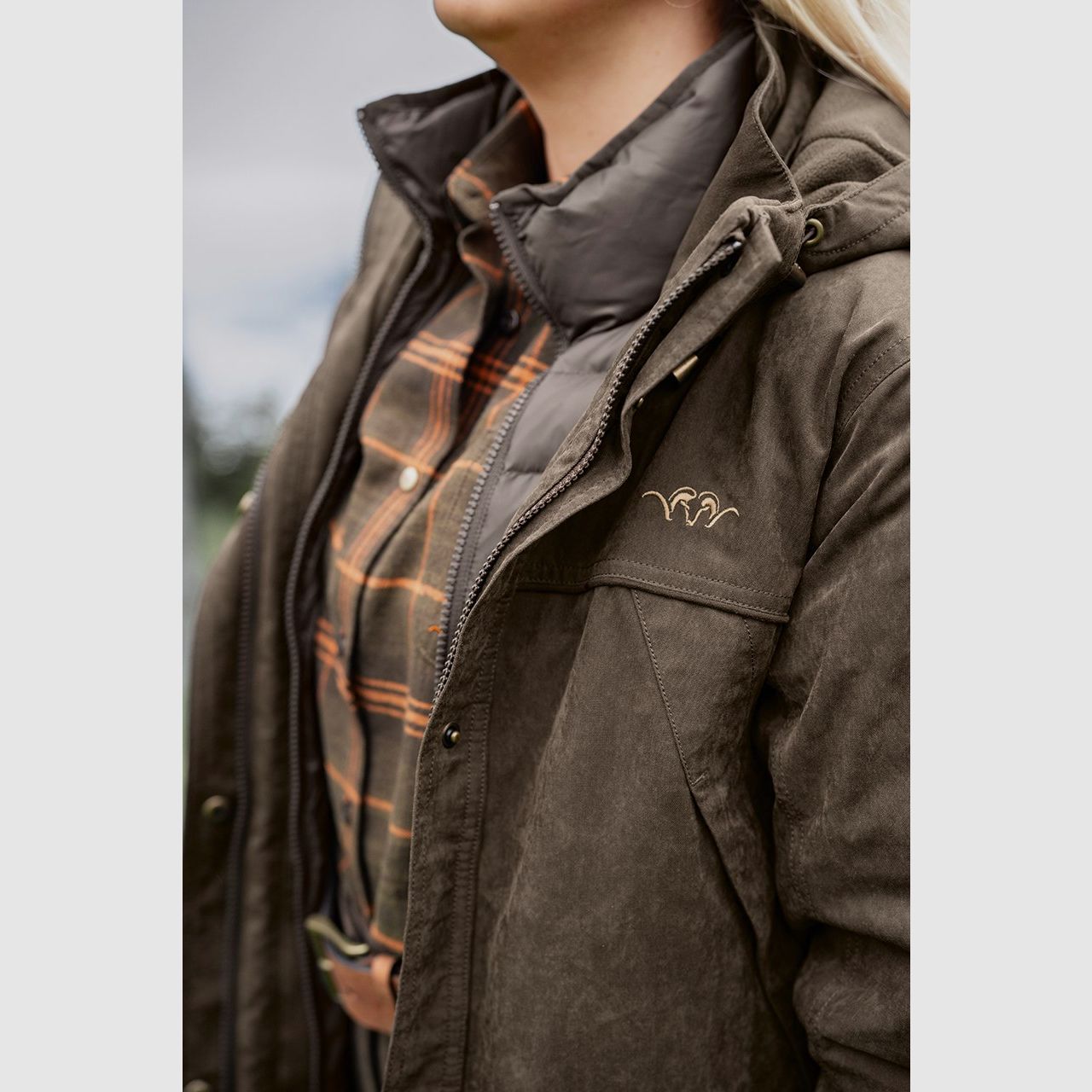 Blaser Jurika Flanell Bluse Damen