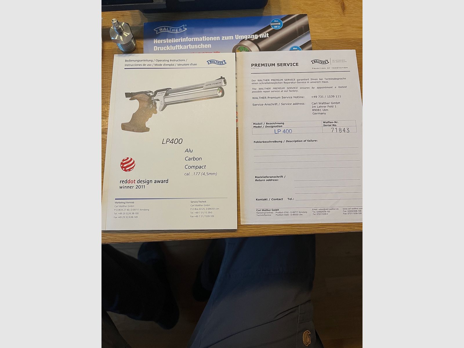 Walther LP 400 LP400 Alu, Rechtsgreep in L en M, 5000 schoten geselecteerde munitie