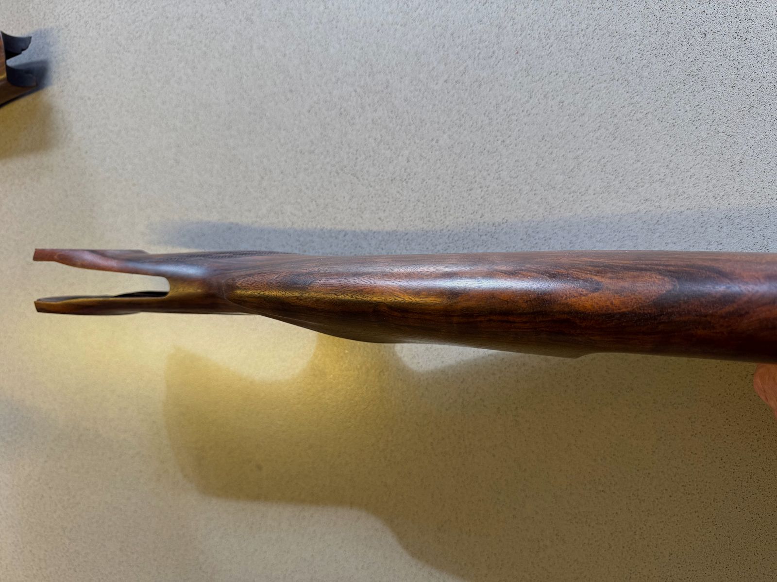 Blaser D99 Vorder und Hinterschaft mit lederbezogene Schaftkappe