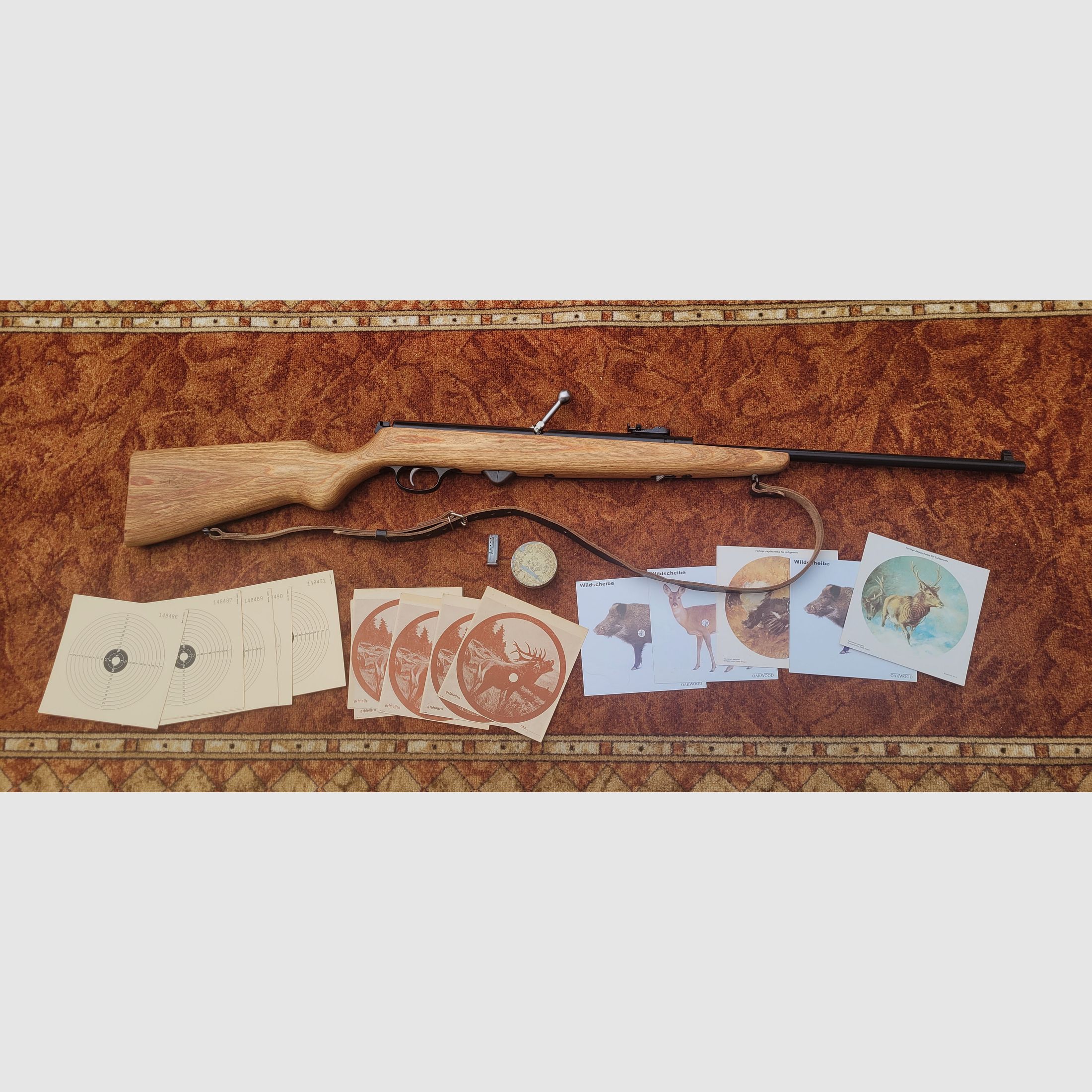 Luftgewehr mit Magazin, Modell Haenel 3.102