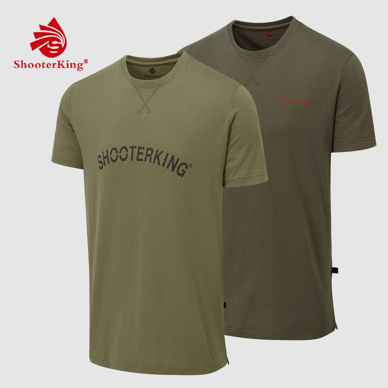 ShooterKing T-Shirt Outlander Olijf Groen, afbeelding 2 van 4