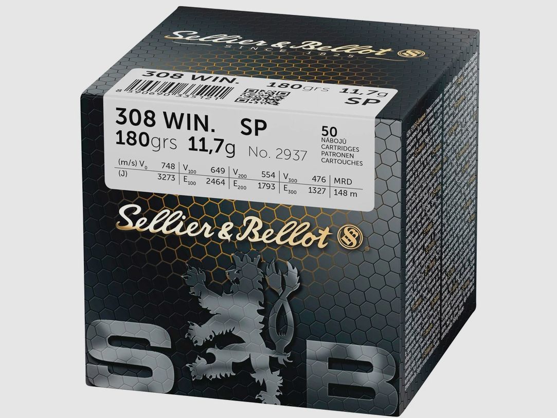 .308 Win. Teilmantel 11,7g/180grs. Sellier & Bellot