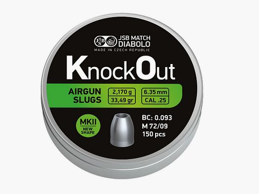JSB KNOCK OUT MK2 6,35MM DIABOLO