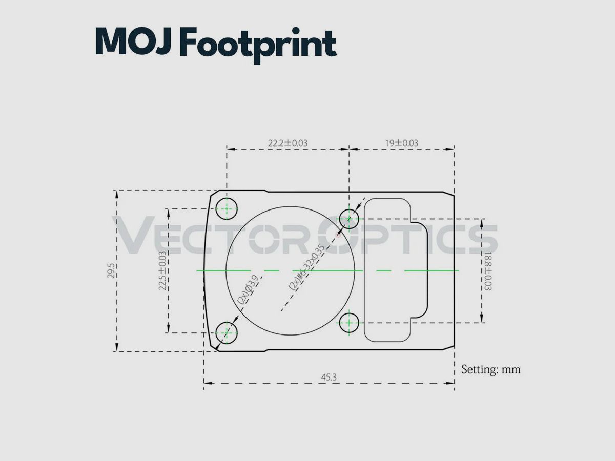 Vector Optics SCRDM-08 Glock Montage für Reflexvisiere mit MOJ (RMR) Footprint