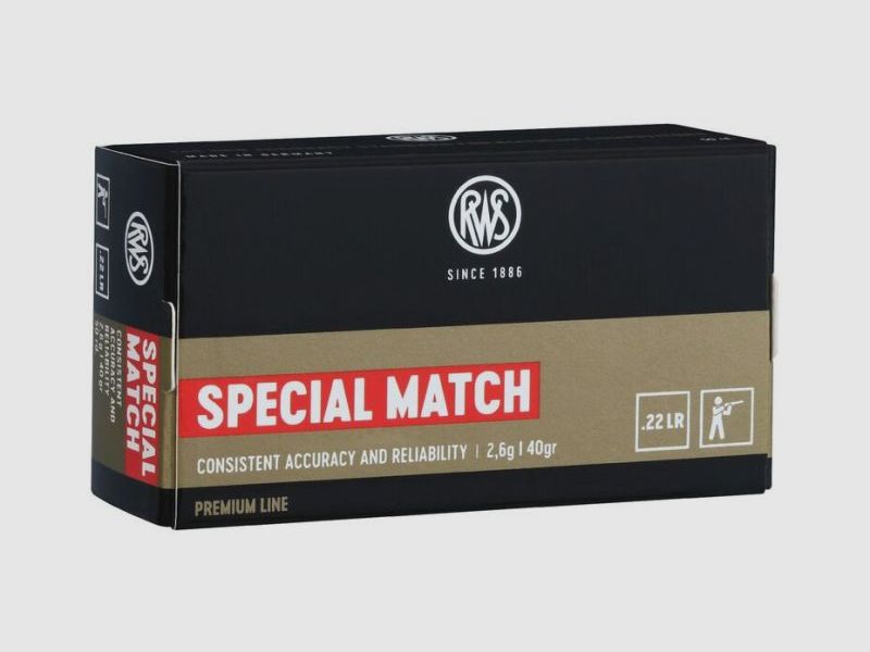 RWS .22 lfB Special Match - 50 Patronen