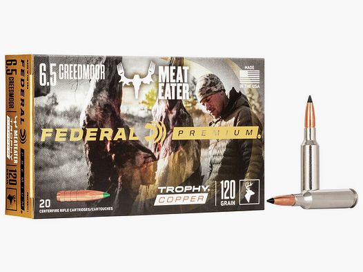 Federal Premium Trophy Copper 6,5mm Creedmoor 120GR 20 cartouches