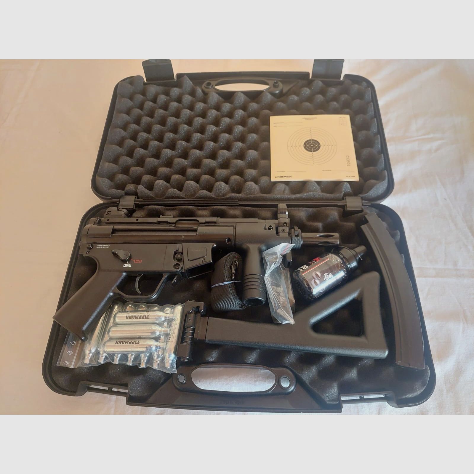 HK MP5K PDW Co2 BB 4,5 mm Set