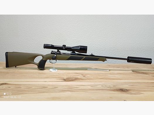 MAUSER 98 Lochschaft mit Schalldämpfer