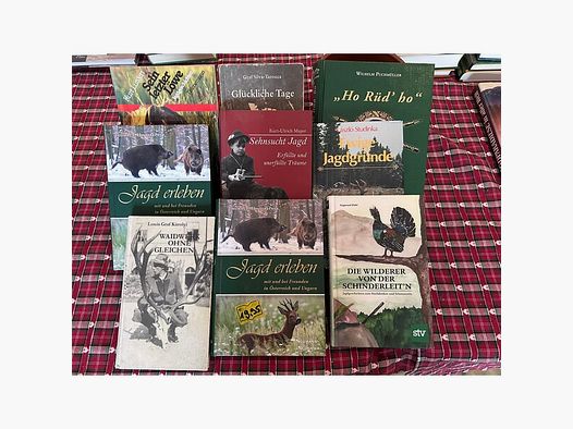 Jagd-/Erlebnisse/Biografien-Bücher - namenhafter Autoren