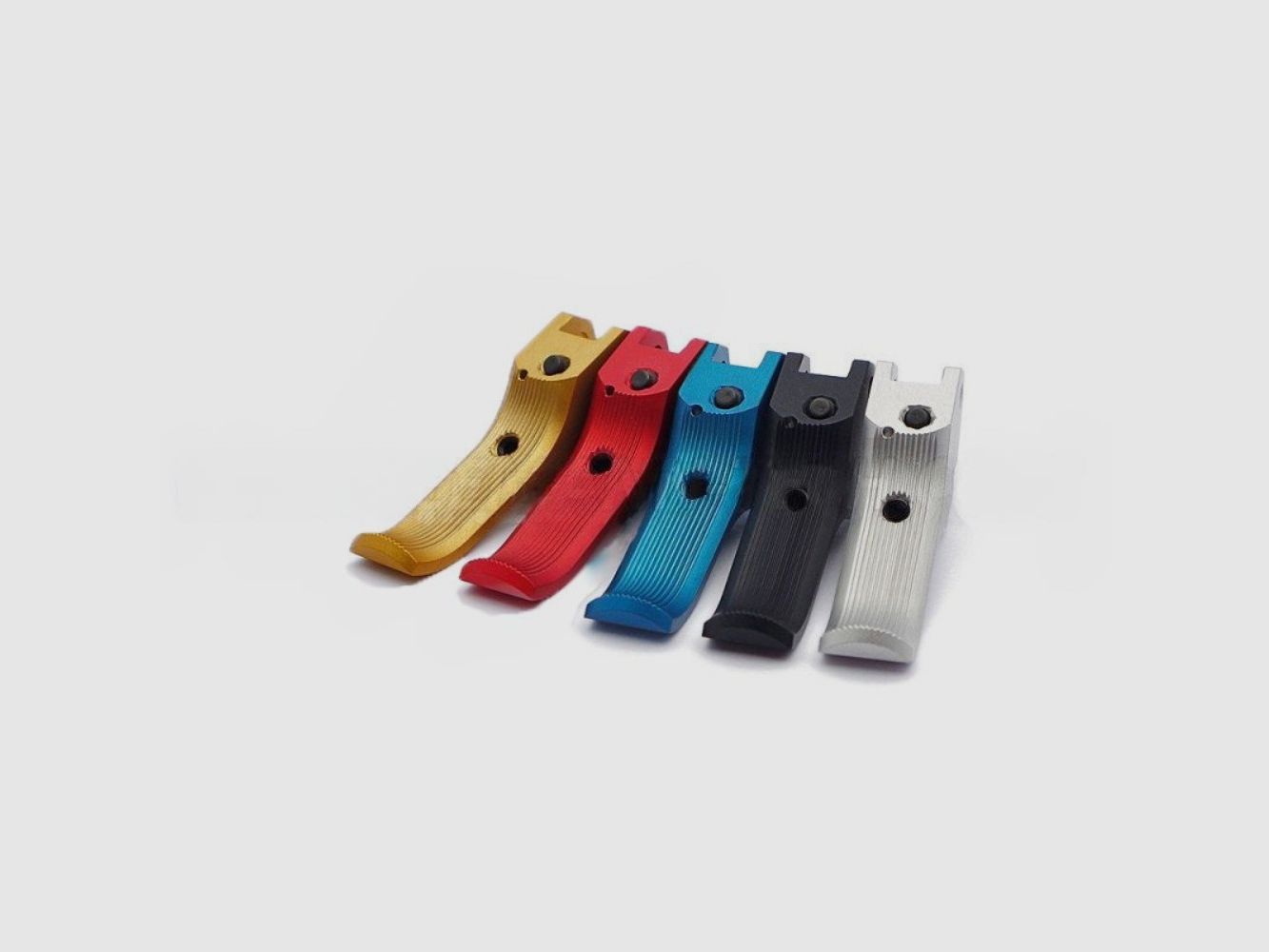 Eemann Tech Gatillo SA para CZ 75, dedos extralargos/desplazados hacia adelante, color: plateado, tipo: liso, imagen 1 de 3
