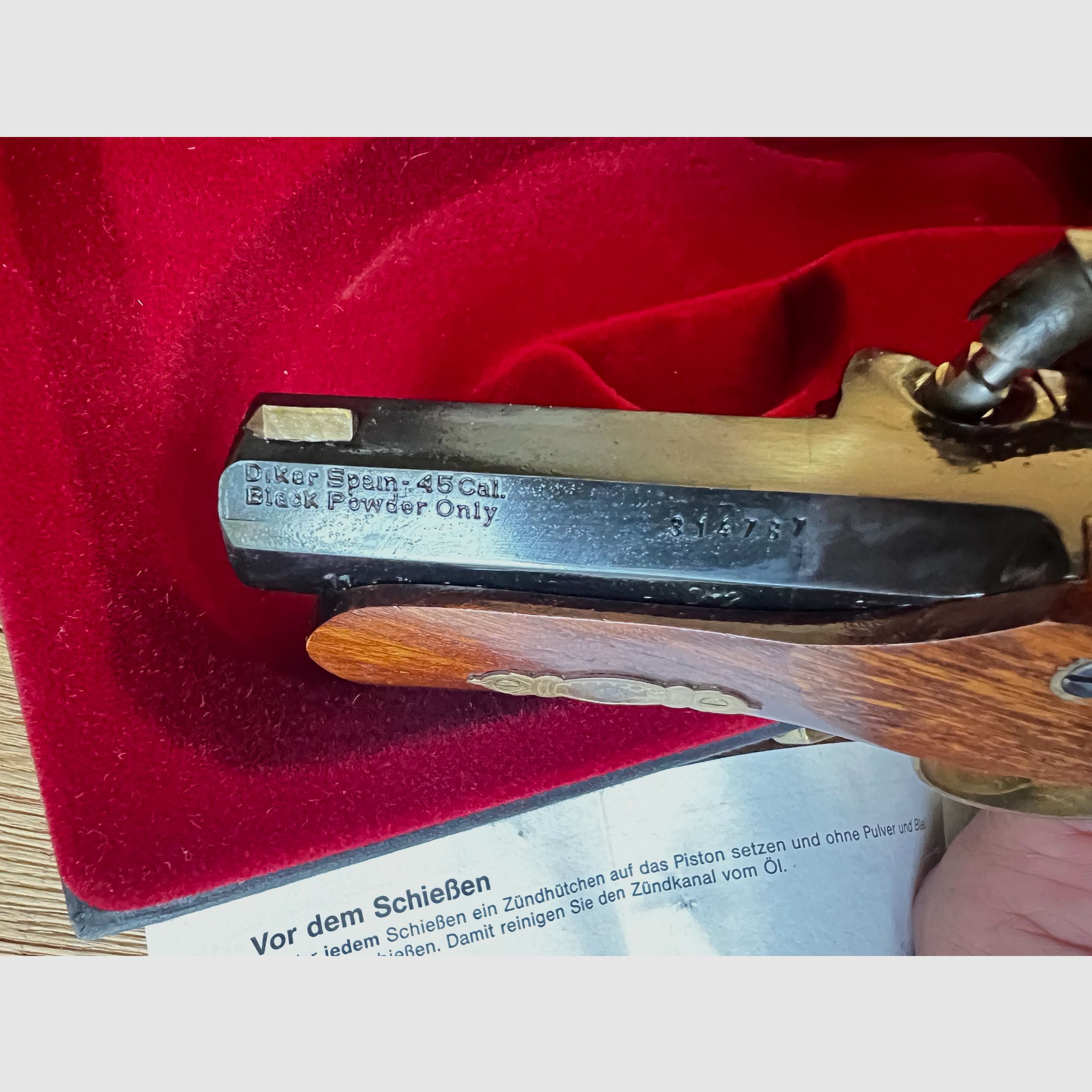 DIKAR Spagna Derringer Philadelphia .45 Cal Fucile a retrocarica Deringer