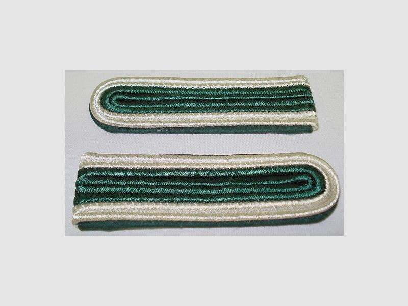 Shoulder piece 4 striped - Inside green / Outside silver