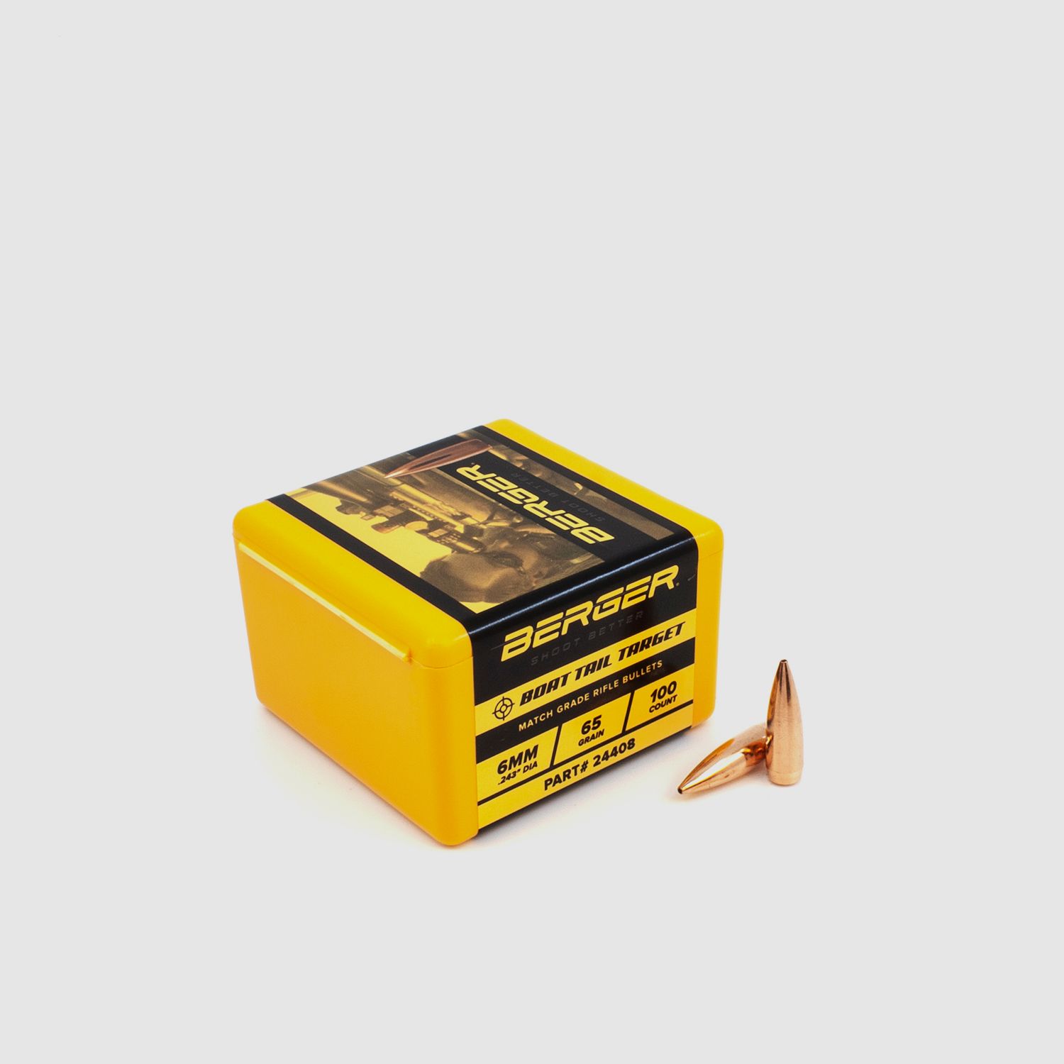 Proiettile Berger 6mm/.243 BT Target 65GR 100 pezzi