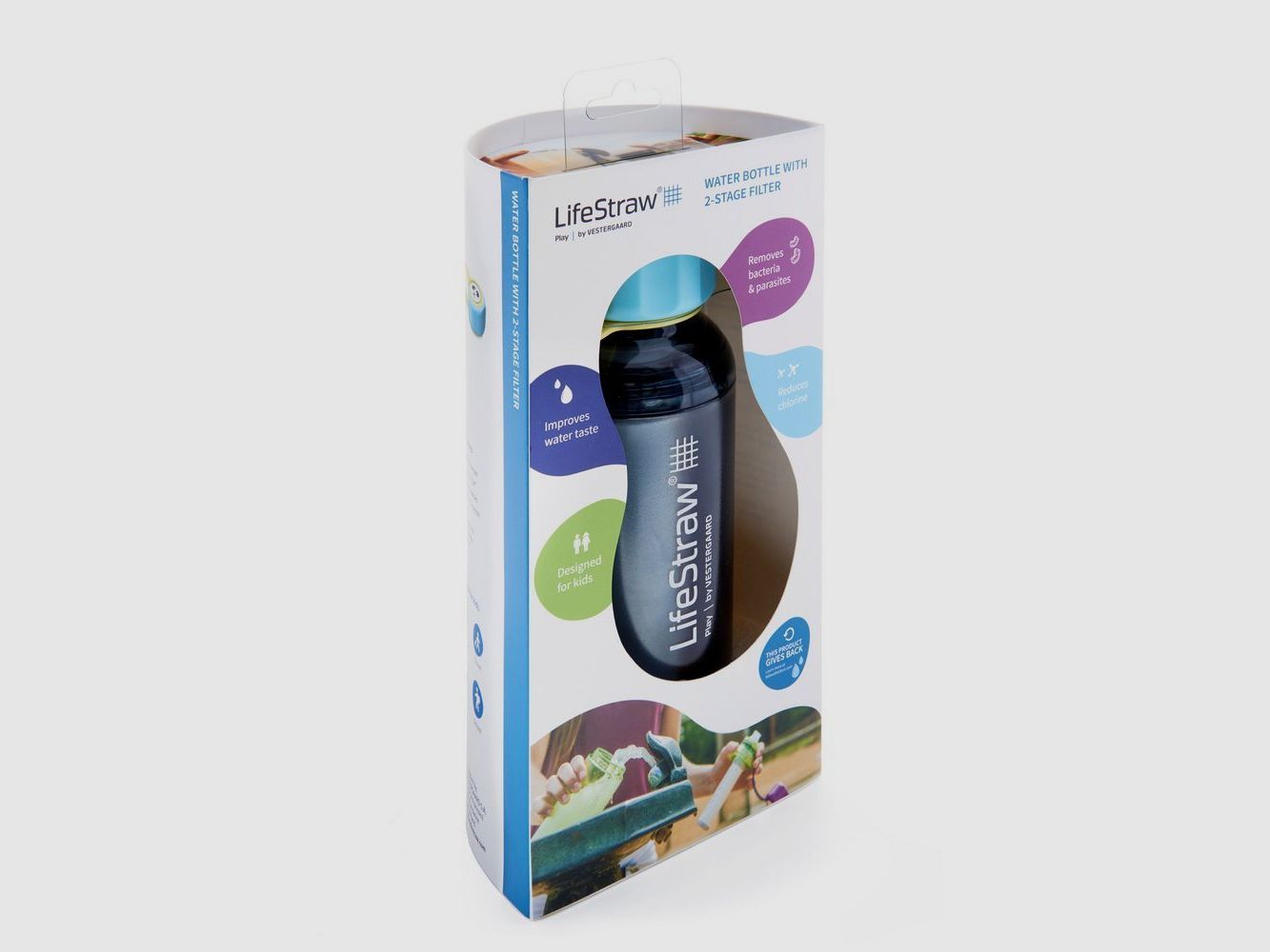 LifeStraw Play (violett) Kinder Trinkflasche Mit 2-Stufenfilter, Bild 14 von 14
