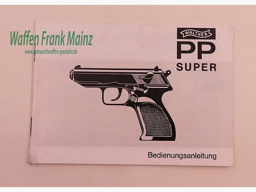 Walther - Ulm Bedieningsinstructies PP Super