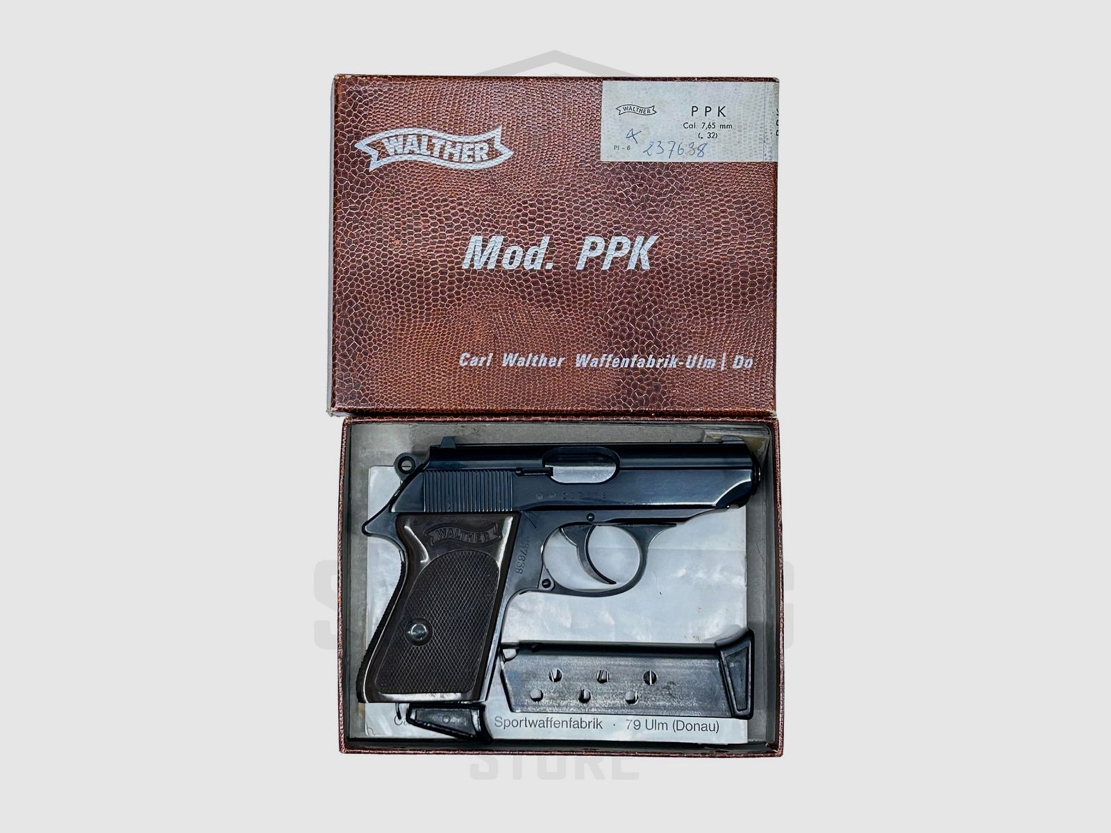 Pistole Walther PPK Ulm/Do 7.65mm/.32 Auto OCC Verkauft, Bild 1 von 3