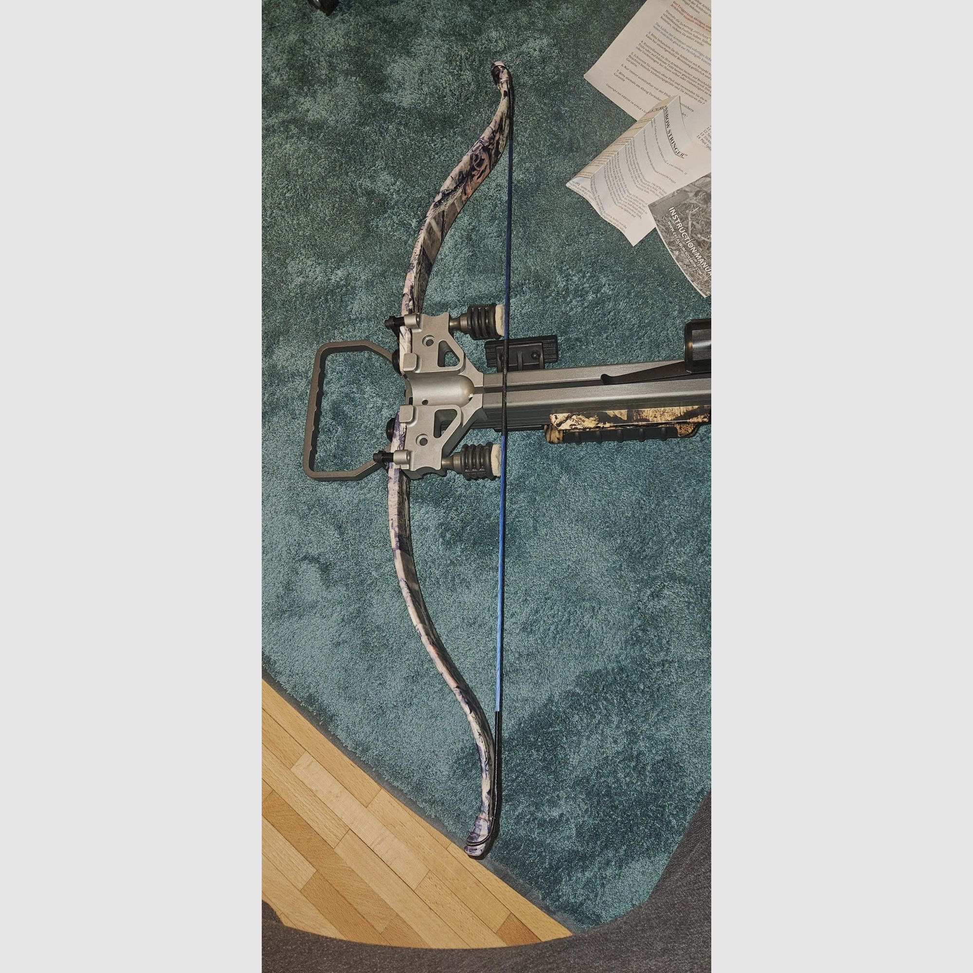 Excalibur Matrix 330 Armbrust + viel Zubehör (Ersatzwurfarme, Tasche, ZF) – sehr guter Zustand