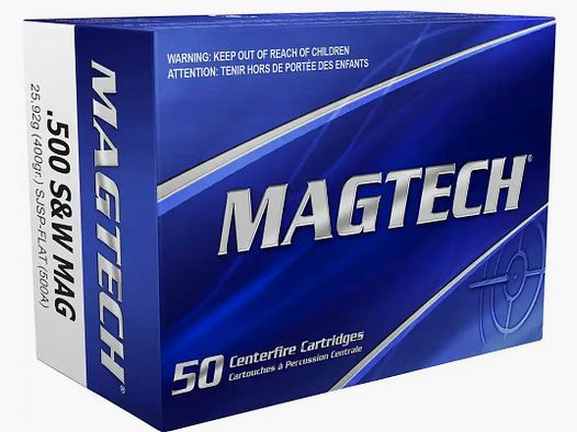 .500 S&W SJSP 25.92g/400grs. Magtech