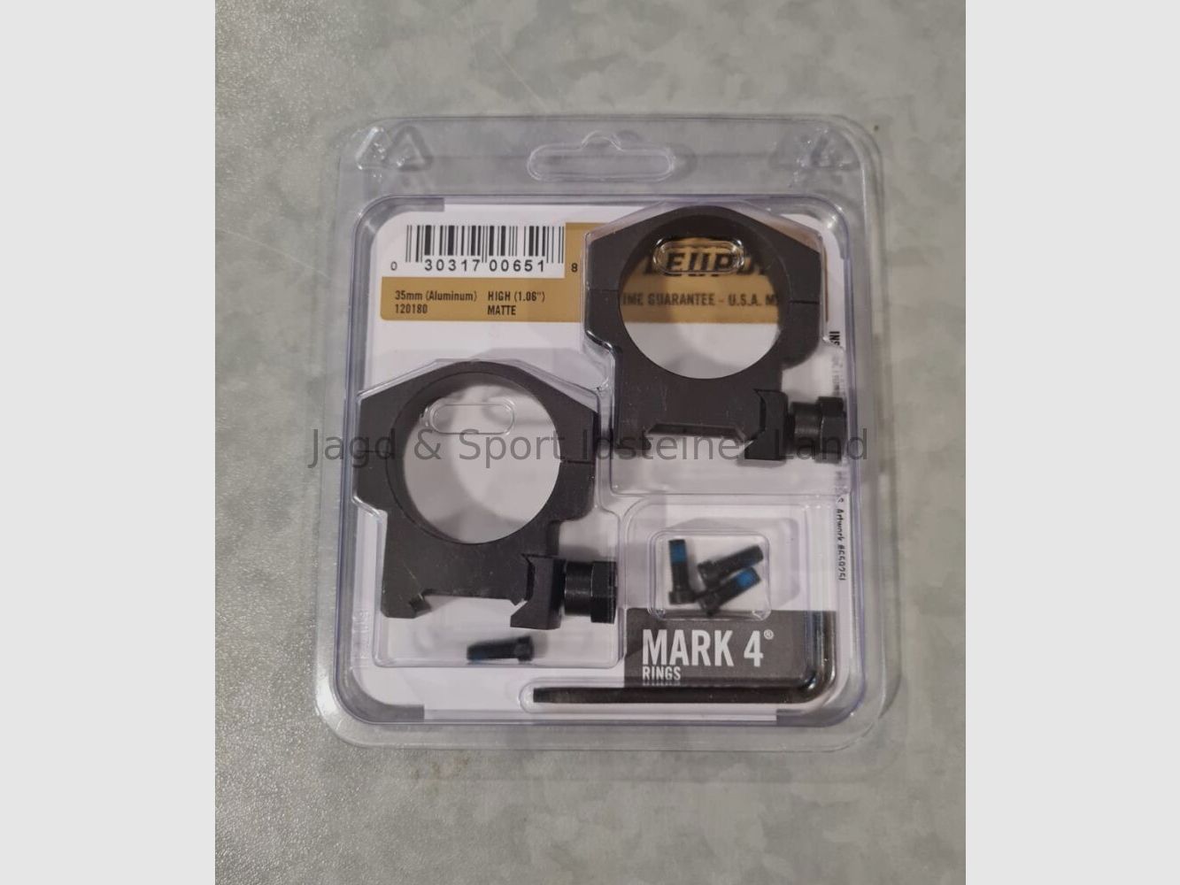Montaggio ad anello Leupold Mark 4 per Picatinny, tubo medio da 35 mm, BH: alto