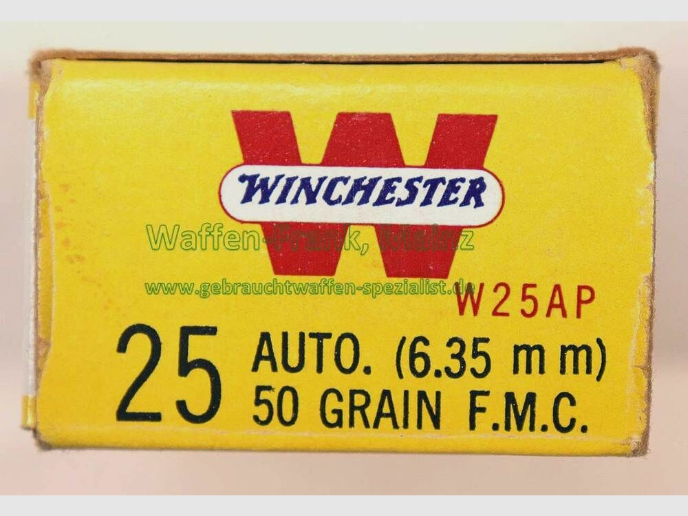 Winchester - USA Pistoolpatronen .25 ACP/6,35 mm
