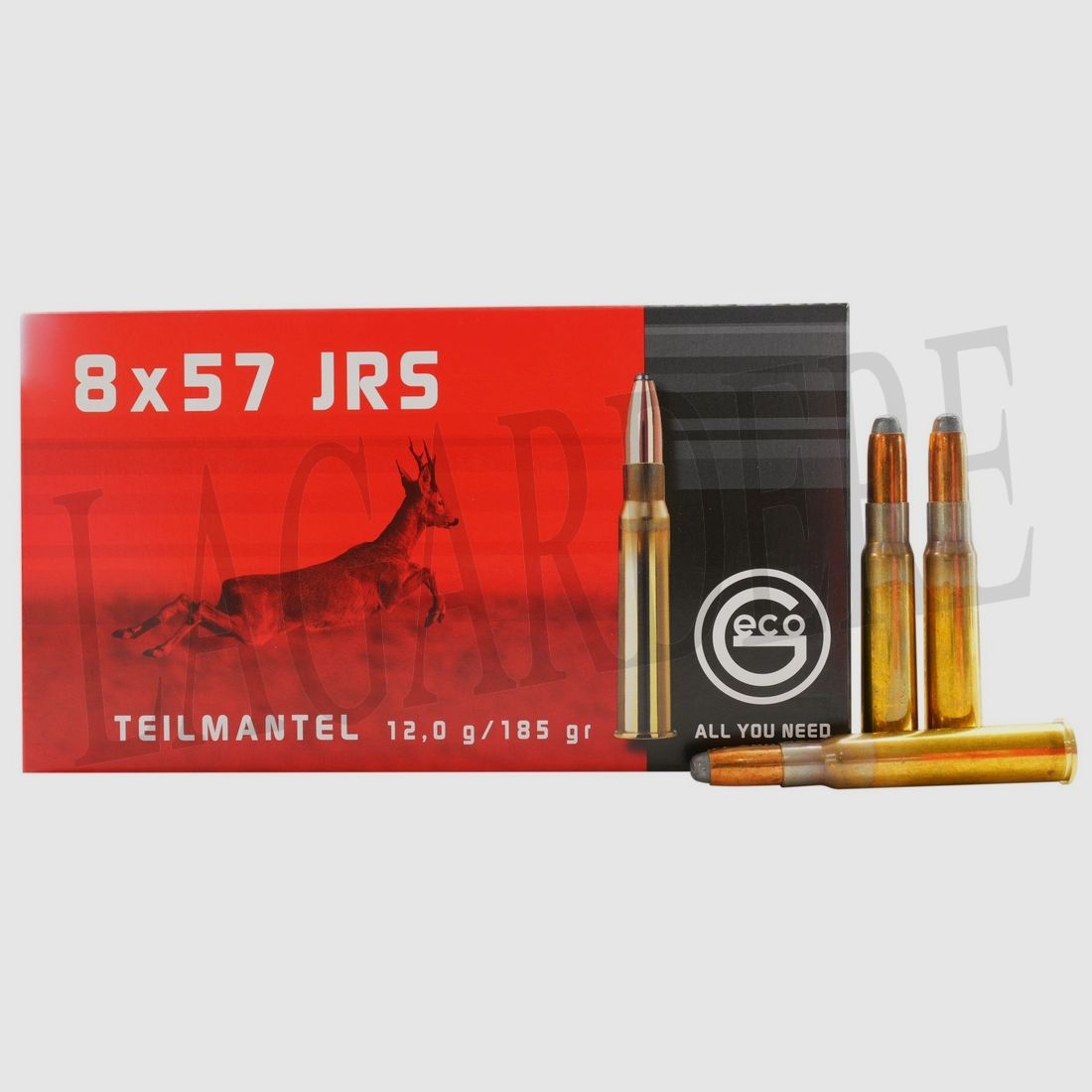 GECO TEILMANTEL 12,0G/185 GR (PATRONE MIT GESCHOSS)