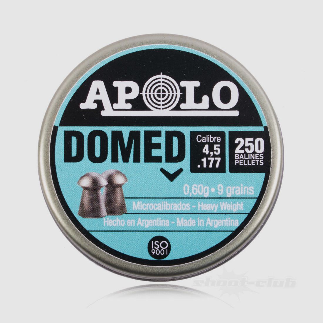 Apolo	 Apolo Domed Diabolo 4,5mm / 0,6 g / 250 Stk