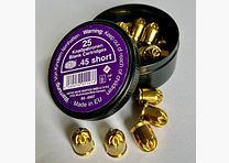 Wadie Cartuchos de fogueo Cal. .45 short 25 ud.
