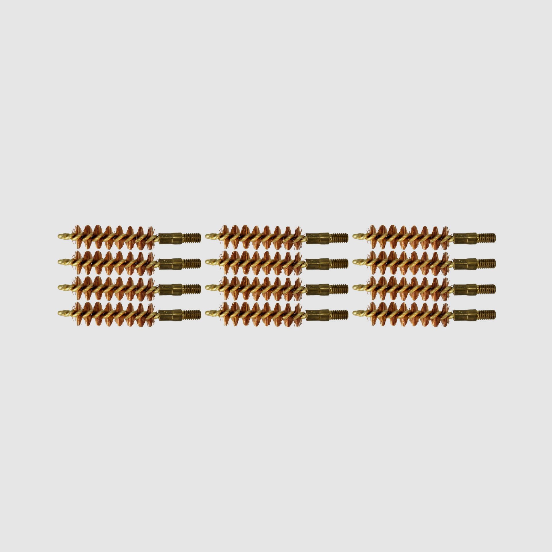 12 Laufbürsten Bronze 9mm Kurzwaffen