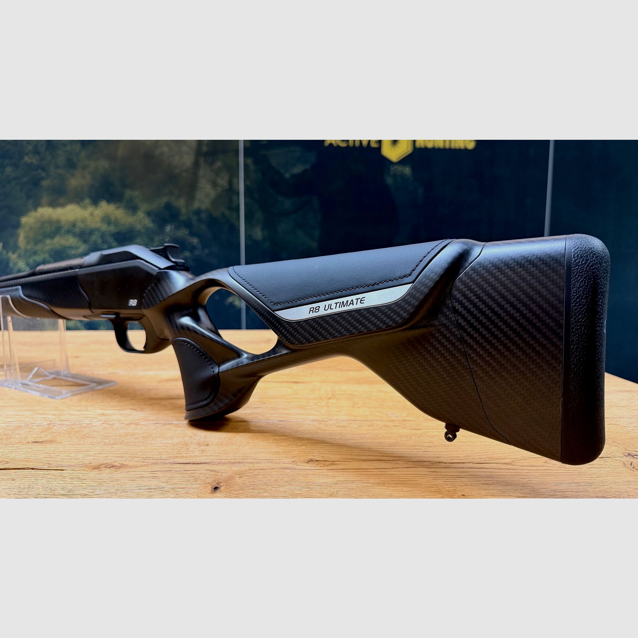 Blaser R8 Ultimate Carbon Leder Komplettwaffe / Kaliber wählbar / Logo silber / Standard Ausführung
