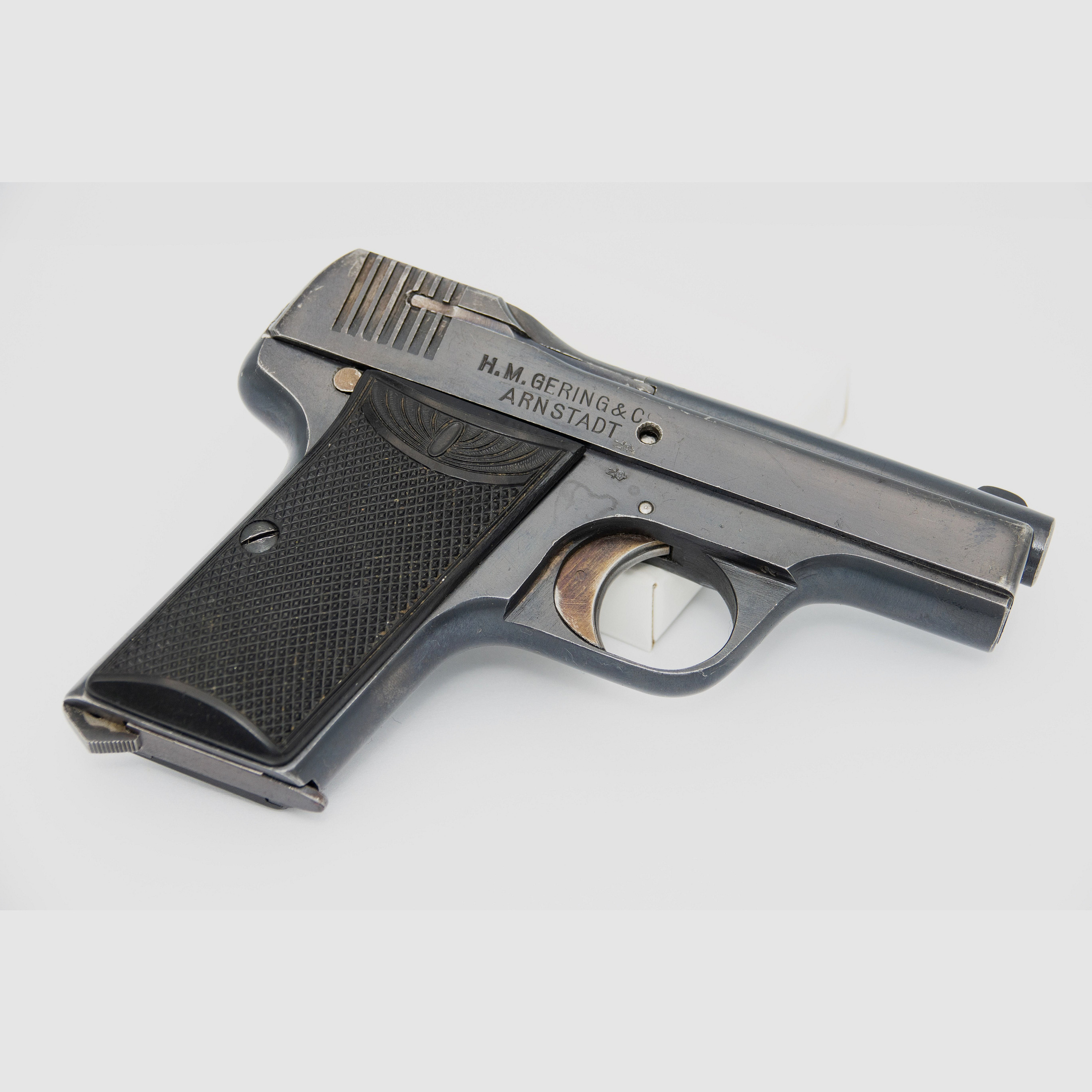 Self-loading pistol Leonhardt with bag