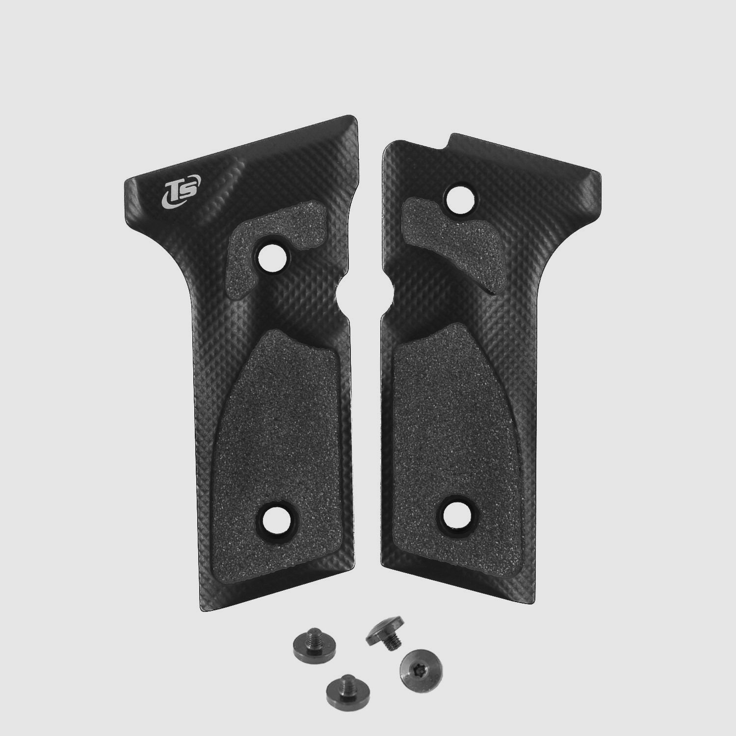 3D-Grips pour Beretta M9A3-M9A4-92X en taille réelle – TONI SYSTEM/3D Grips for Beretta M9A3-M9A4-92X Full Size - TONI SYSTEM  *   CODE ARTICLE GBM9A3-BK