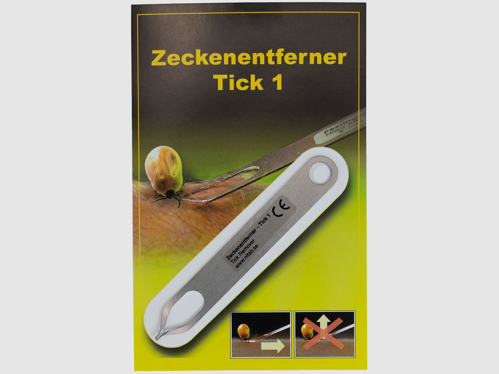 Zeckenentferner Tick 1 Edelstahl