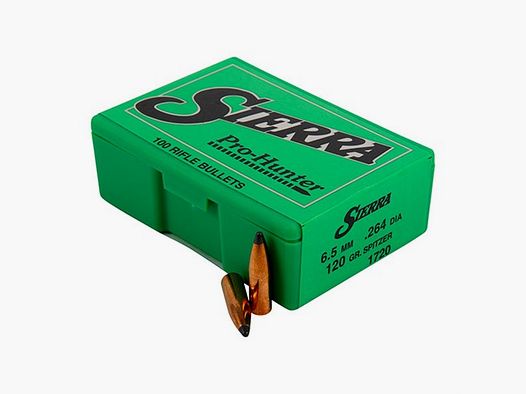 PRAKI SIERRA 6,5MM (0,264″) 120GR SPITZER POINTED 100/BOX