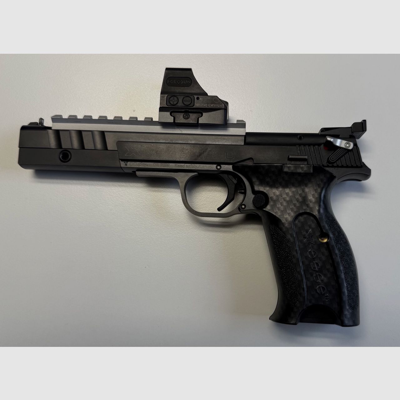 Hämmerli X-ESSE IPSC SF Black, Holosun HE508T-RD-X2, mit umfangreichem, exklusivem Zubehör - NEUWERTIG