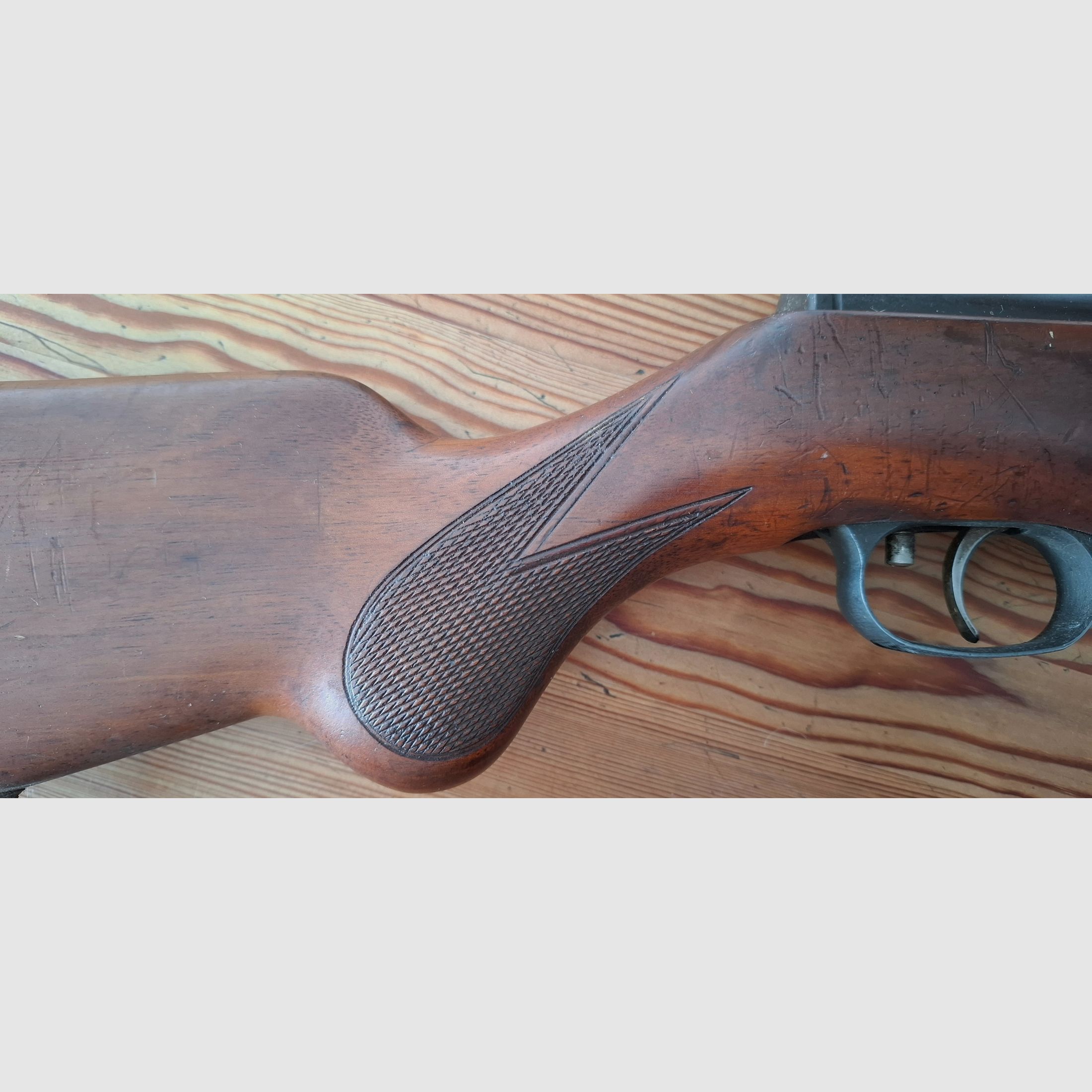 Burgo „Meisterschütze“ (Weihrauch HW 35) Cal. 4,5mm – rarità intorno al 1960, blocco del barrel, senza marchio F, libero da 18 anni!, immagine 4 di 6