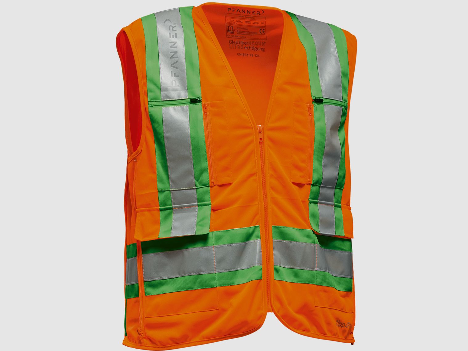 Gilet de sécurité Pfanner Zipp4Fit® EN 20471, image 2 sur 7