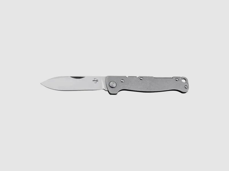 Böker plus Böker Plus Taschenmesser Atlas Backlock Droppoint silberfarben