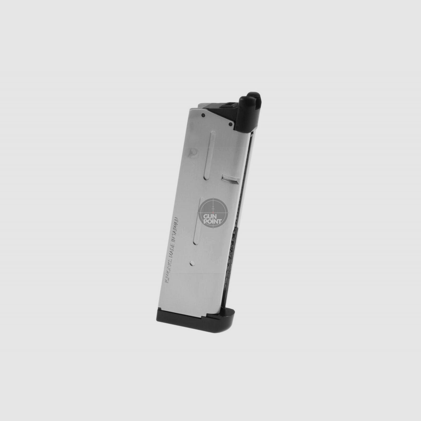 KJ Works Magazin M1911 MEU GBB 24rds-Silver