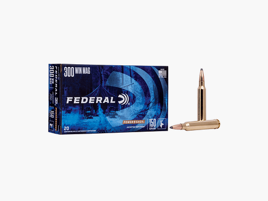 FEDERAL – 300 WIN MAG | JACKETED SOFT POINT | 150GR | POWER-SHOK | 300WGS