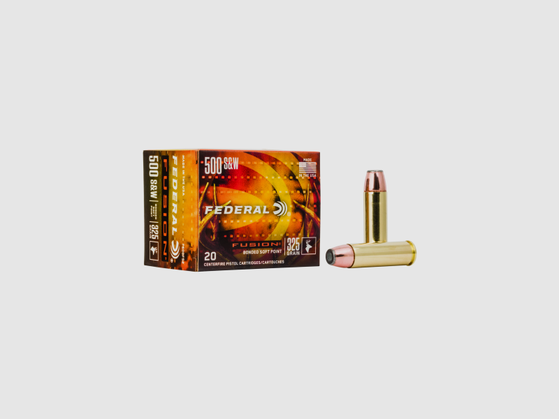 Federal Revolvermunition .500 S&W Mag. 21,1g Fusion Soft Point