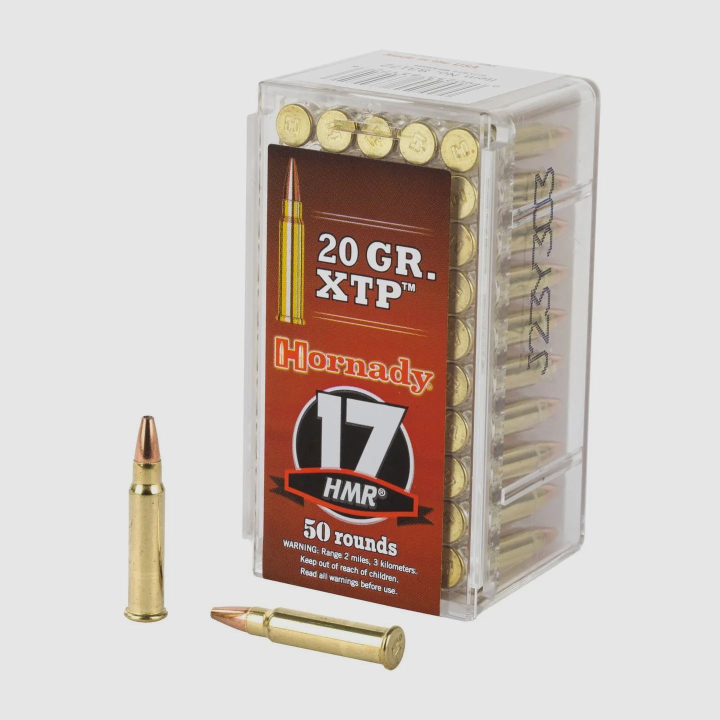 Hornady XTP, .17 HMR, 20 grs.