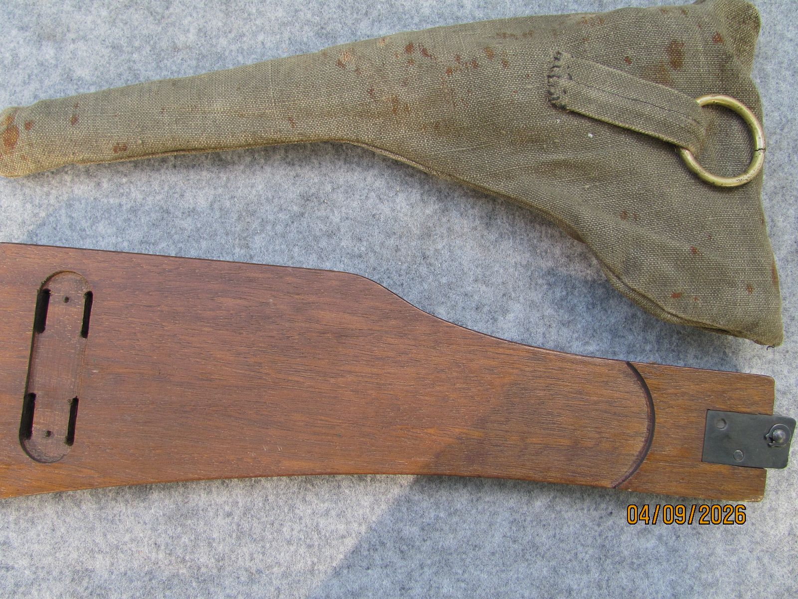 P 08 lang DWM 1917 rote 9 mit Originalzubehör und Stofftasche für Flieger, Zeppelin, Ballon, Panzer A7V