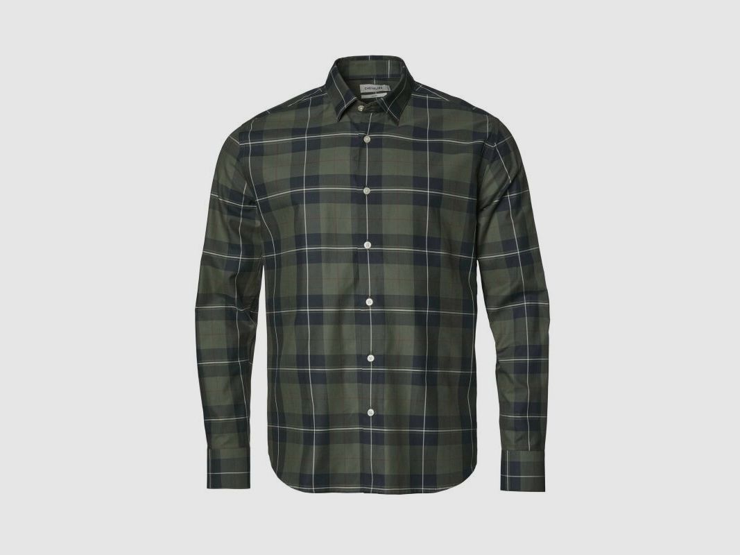 Chevalier Herrem Hemd Limefield Chevalier Check Dark