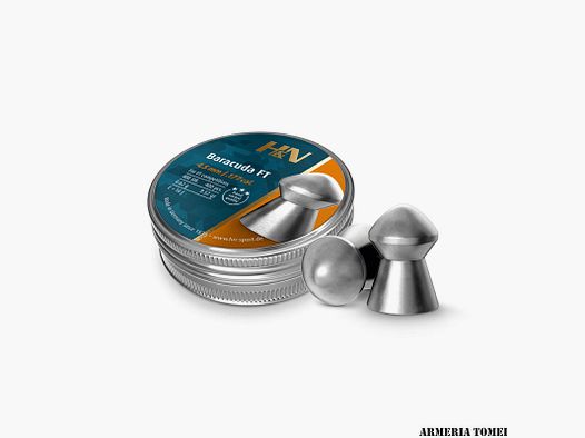 PRAWDZIWE POCISKI – H&N BARACUDA FT 4,5MM / .177 KAL 0,62g 9,57gr (400szt)