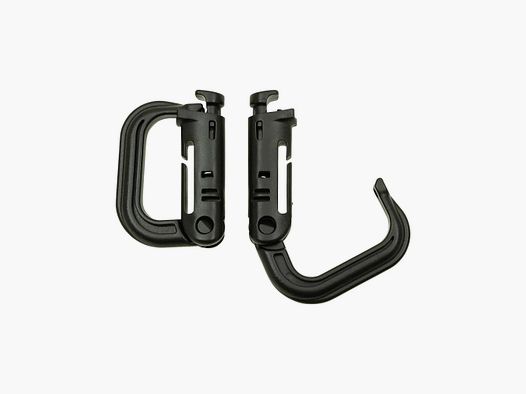 MFH MFH Karabiner Plastik Molle 2er Pack schwarz