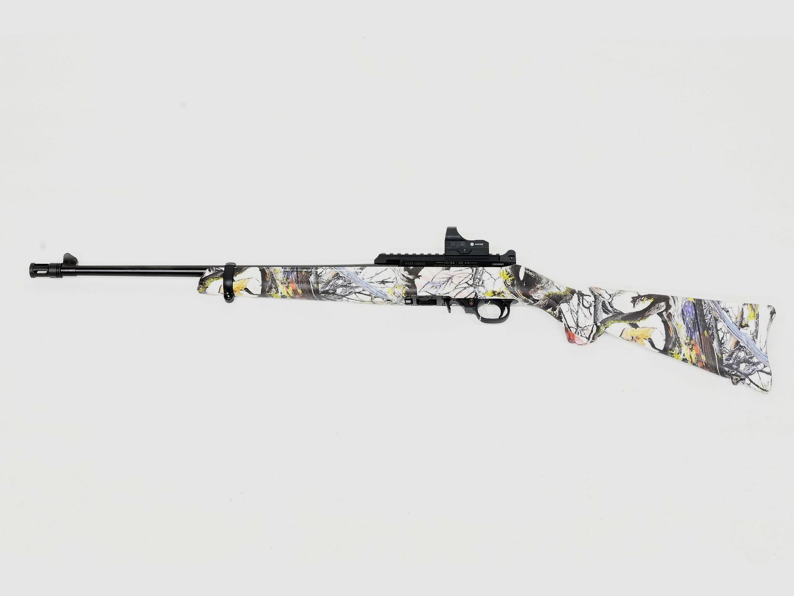 SL geweer Ruger 10/22, Collector’s Series, gebruikt, .22 LR, Picatinny rail, Hawke reflexvizier, afbeelding 1 van 2