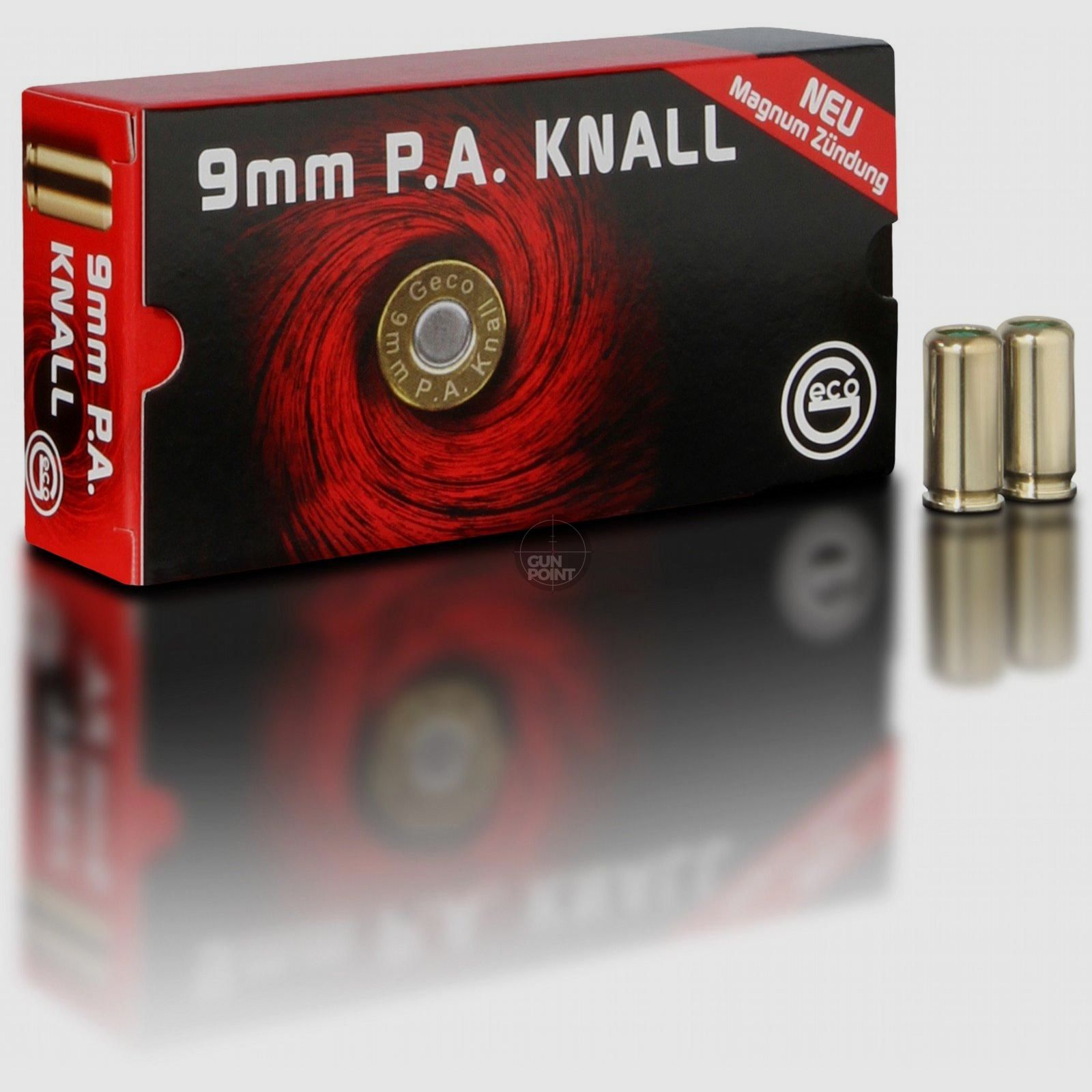 GECO - Platzpatronen 9 mm P.A.K. - 50 Stck