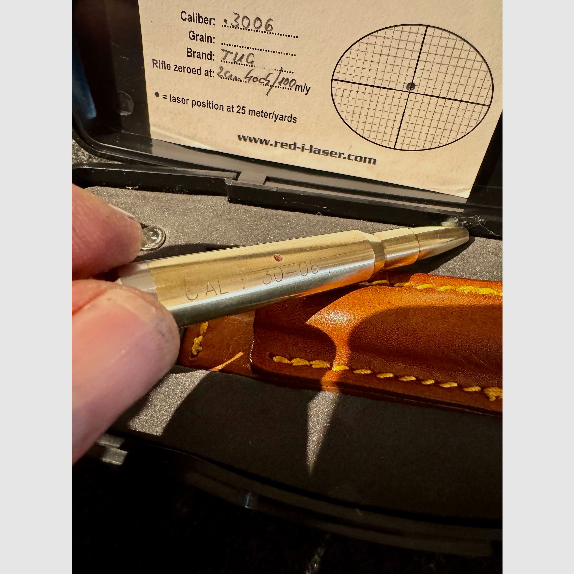 Red-I Bore sight Laser Einschießhilfe, Kaliber 30-06 Springfield