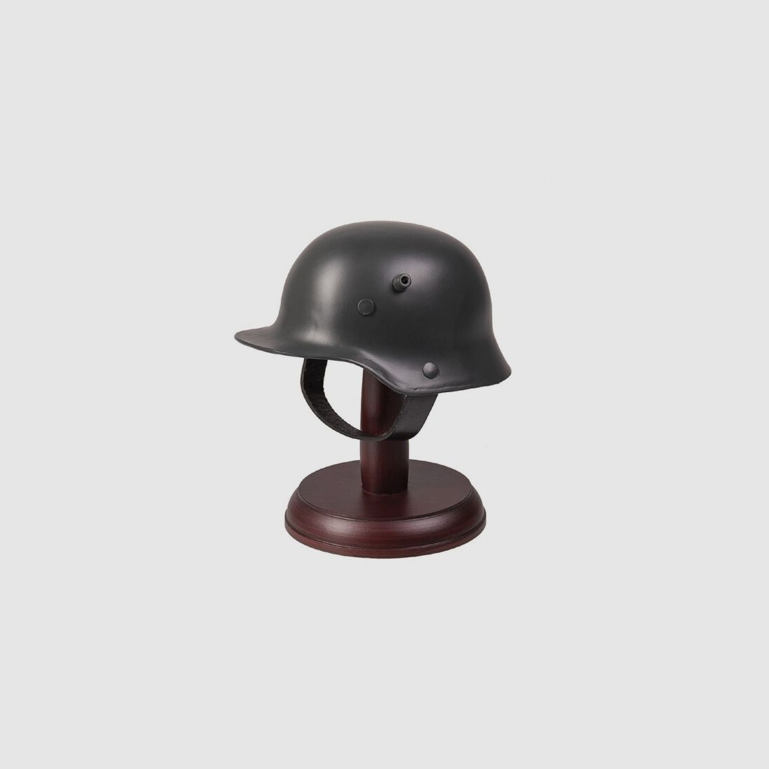 Miniatur - Stahlhelm M16 - Deutschland 1.WK (Nachbildung) mit Standfuß / Holzständer